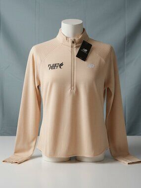 New Balance 'Heat' NWTs, Quarter Zip Off-white/Cream color - Size Large